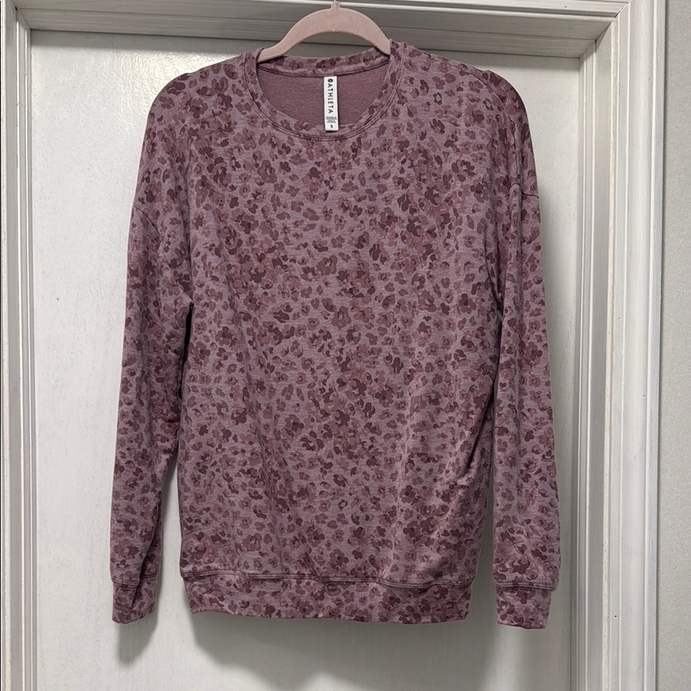 Athleta Purple and Pink Cozy Sweatshirt